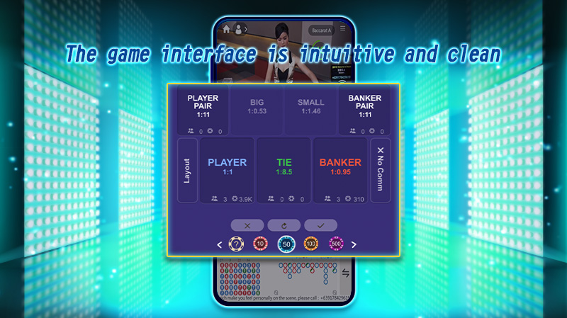 全新游戏界面，使下注过程更加简单